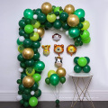 Jungle Safari Temo Fiest Globos Garland Globos de animales